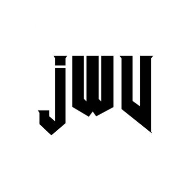 Teknoloji şirketi için JWV mektup logosu tasarımı. JWV logo tasarımı siyah ve beyaz renk kombinasyonu. JWV logosu, JWV vektörü, JWV tasarımı, JWV simgesi, JWV alfabesi. JWV tipografi logosu tasarımı