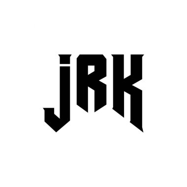 Teknoloji şirketi için JRK mektup logosu tasarımı. JRK logo tasarımı siyah-beyaz renk kombinasyonu. JRK logosu, JRK vektörü, JRK tasarımı, JRK simgesi, JRK alfabesi. JRK tipografi logosu tasarımı