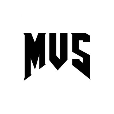 Teknoloji şirketi için MVS harf logosu tasarımı. MVS logosu siyah ve beyaz renk kombinasyonu tasarladı. MVS logosu, MVS vektörü, MVS dizaynı, MVS simgesi, MVS alfabesi. MVS tipografi logosu tasarımı