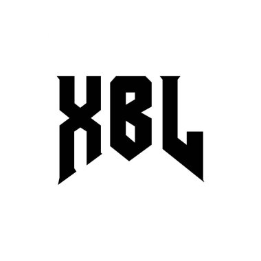 Teknoloji şirketi için XBL harf logosu tasarımı. XBL logo tasarımı siyah ve beyaz renk kombinasyonu. XBL logosu, XBL vektörü, XBL tasarımı, XBL simgesi, XBL alfabesi. XBL tipografi logosu tasarımı