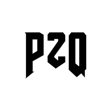 Teknoloji şirketi için PZQ harf logosu tasarımı. PZQ logosu siyah ve beyaz renk kombinasyonu tasarladı. PZQ logosu, PZQ vektörü, PZQ tasarımı, PZQ simgesi, PZQ alfabesi. PZQ tipografi logosu tasarımı