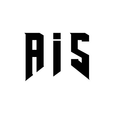 Teknoloji şirketi için AIS mektup logosu tasarımı. AIS logo tasarımı siyah ve beyaz renk kombinasyonu. AIS logosu, AIS vektörü, AIS dizaynı, AIS simgesi, AIS alfabesi. AIS tipografi logosu tasarımı.
