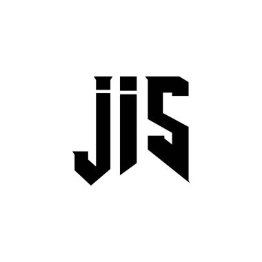 Teknoloji şirketi için JIS mektup logosu tasarımı. JIS logo tasarımı siyah ve beyaz renk kombinasyonu. JIS logosu, JIS vektörü, JIS tasarımı, JIS simgesi, JIS alfabesi. JIS tipografi logosu tasarımı