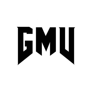 Teknoloji şirketi için GMV harf logosu tasarımı. GMV logo tasarımı siyah ve beyaz renk kombinasyonu. GMV logosu, GMV vektörü, GMV tasarımı, GMV simgesi, GMV alfabesi. GMV tipografi logosu tasarımı