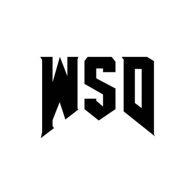 Teknoloji şirketi için WSD mektup logosu tasarımı. WSD logo tasarımı siyah ve beyaz renk kombinasyonu. WSD logosu, WSD vektörü, WSD tasarımı, WSD simgesi, WSD alfabesi. WSD tipografi logosu tasarımı