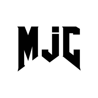 Teknoloji şirketi için MJC mektup logosu tasarımı. MJC logo tasarımı siyah ve beyaz renk kombinasyonu. MJC logosu, MJC vektörü, MJC tasarımı, MJC simgesi, MJC alfabesi. MJC tipografi logosu tasarımı