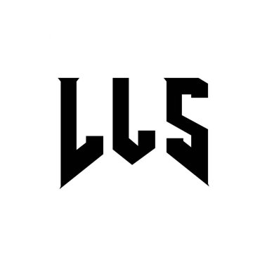 Teknoloji şirketi için LLS mektup logosu tasarımı. LLS logo tasarımı siyah ve beyaz renk kombinasyonu. LLS logosu, LLS vektörü, LLS tasarımı, LLS simgesi, LLS alfabesi. LLS tipografi logosu tasarımı