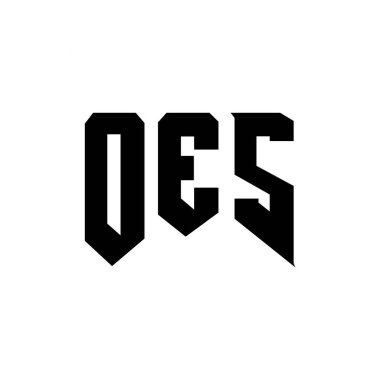 Teknoloji şirketi için OES mektup logosu tasarımı. OES logo tasarımı siyah ve beyaz renk kombinasyonu. OES logosu, OES vektörü, OES tasarımı, OES simgesi, OES alfabesi. OES tipografi logosu tasarımı