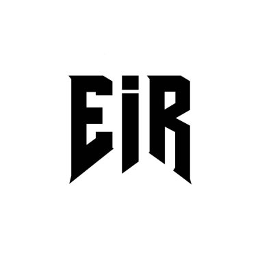 Teknoloji şirketi için EIR mektup logosu tasarımı. EIR logo tasarımı siyah ve beyaz renk kombinasyonu. EIR logosu, EIR vektörü, EIR tasarımı, EIR simgesi, EIR alfabesi. EIR tipografi logosu tasarımı