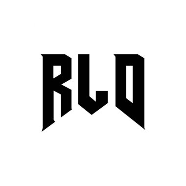 Teknoloji şirketi için RLD harf logosu tasarımı. RLD logo tasarımı siyah ve beyaz renk kombinasyonu. RLD logosu, RLD vektörü, RLD tasarımı, RLD simgesi, RLD alfabesi. RLD tipografi logosu tasarımı
