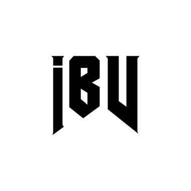 Teknoloji şirketi için IBV harf logosu tasarımı. IBV logo tasarımı siyah ve beyaz renk kombinasyonu. IBV logosu, IBV vektörü, IBV tasarımı, IBV simgesi, IBV alfabesi. IBV tipografi logosu tasarımı