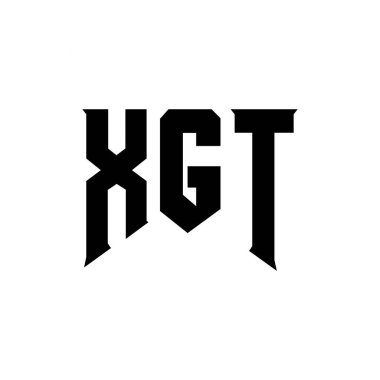 Teknoloji şirketi için XGT harf logosu tasarımı. XGT logo tasarımı siyah ve beyaz renk kombinasyonu. XGT logosu, XGT vektörü, XGT dizaynı, XGT simgesi, XGT alfabesi. XGT tipografi logosu tasarımı