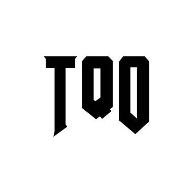 Teknoloji şirketi için TQO harf logosu tasarımı. TQO logo tasarımı siyah ve beyaz renk kombinasyonu. TQO logosu, TQO vektörü, TQO tasarımı, TQO simgesi, TQO alfabesi. TQO tipografi logosu tasarımı