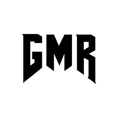 Teknoloji şirketi için GMR harf logosu tasarımı. GMR logo tasarımı siyah ve beyaz renk kombinasyonu. GMR logosu, GMR vektörü, GMR tasarımı, GMR simgesi, GMR alfabesi. GMR tipografi logosu tasarımı