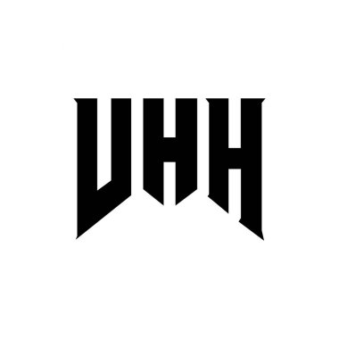 Teknoloji şirketi için VHH mektup logosu tasarımı. VHH logosu siyah ve beyaz renk kombinasyonu tasarladı. VHH logosu, VHH vektörü, VHH dizaynı, VHH simgesi, VHH alfabesi. VHH tipografi logosu tasarımı