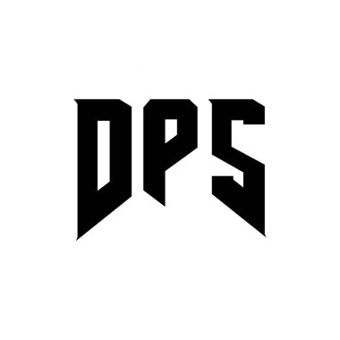 Teknoloji şirketi için DPS mektup logosu tasarımı. DPS logo tasarımı siyah ve beyaz renk kombinasyonu. DPS logosu, DPS vektörü, DPS tasarımı, DPS simgesi, DPS alfabesi. DPS tipografi logosu tasarımı