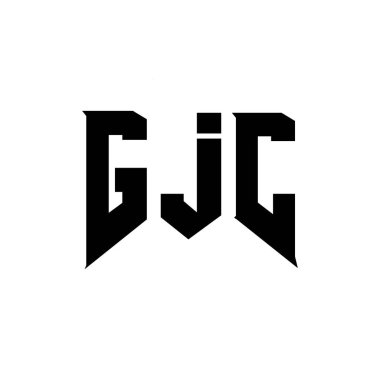 Teknoloji şirketi için GJC mektup logosu tasarımı. GJC logo tasarımı siyah ve beyaz renk kombinasyonu. GJC logosu, GJC vektörü, GJC tasarımı, GJC simgesi, GJC alfabesi. GJC tipografi logosu tasarımı