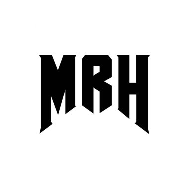 Teknoloji şirketi için MRH mektup logosu tasarımı. MRH logosu siyah ve beyaz renk kombinasyonu tasarladı. MRH logosu, MRH vektörü, MRH dizaynı, MRH simgesi, MRH alfabesi. MRH tipografi logosu tasarımı