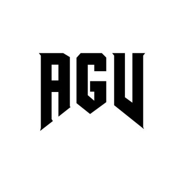 Teknoloji şirketi için AGV mektup logosu tasarımı. AGV logo tasarımı siyah ve beyaz renk kombinasyonu. AGV logosu, AGV vektörü, AGV tasarımı, AGV simgesi, AGV alfabesi. AGV tipografi logosu tasarımı.