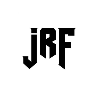 Teknoloji şirketi için JRF mektup logosu tasarımı. JRF logo tasarımı siyah ve beyaz renk kombinasyonu. JRF logosu, JRF vektörü, JRF tasarımı, JRF simgesi, JRF alfabesi. JRF tipografi logosu tasarımı
