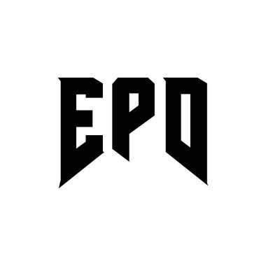 Teknoloji şirketi için EPD mektup logosu tasarımı. EPD logosu siyah-beyaz renk kombinasyonu tasarladı. EPD logosu, EPD vektörü, EPD tasarımı, EPD simgesi, EPD alfabesi. EPD tipografi logosu tasarımı