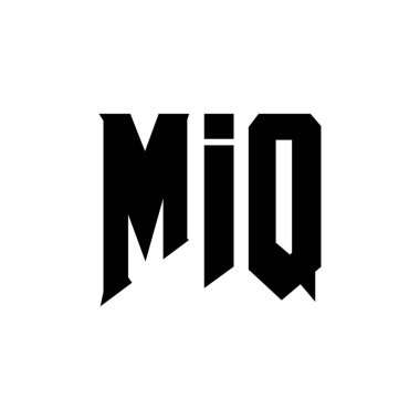 Teknoloji şirketi için MIQ mektup logosu tasarımı. MIQ logosu siyah-beyaz renk kombinasyonu tasarladı. MIQ logosu, MIQ vektörü, MIQ tasarımı, MIQ simgesi, MIQ alfabesi. MIQ tipografi logosu tasarımı