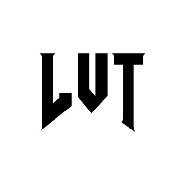 Teknoloji şirketi için LVT mektup logosu tasarımı. LVT logo tasarımı siyah ve beyaz renk kombinasyonu. LVT logosu, LVT vektörü, LVT tasarımı, LVT simgesi, LVT alfabesi. LVT tipografi logosu tasarımı