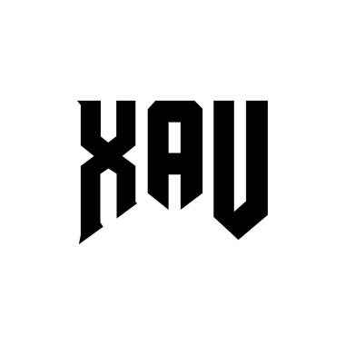 XAU teknoloji şirketi için harf logosu tasarımı. XAU logosu siyah-beyaz renk kombinasyonu tasarladı. XAU logosu, XAU vektörü, XAU dizaynı, XAU simgesi, XAU alfabesi. XAU tipografi logosu tasarımı