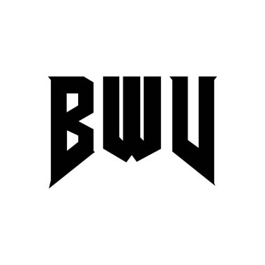 Teknoloji şirketi için BWV mektup logosu tasarımı. BWV logo tasarımı siyah ve beyaz renk kombinasyonu. BWV logosu, BWV vektörü, BWV tasarımı, BWV simgesi, BWV alfabesi. BWV tipografi logosu tasarımı.
