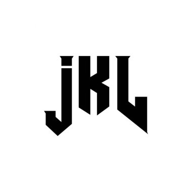 Teknoloji şirketi için JKL mektup logosu tasarımı. JKL logo tasarımı siyah ve beyaz renk kombinasyonu. JKL logosu, JKL vektörü, JKL tasarımı, JKL simgesi, JKL alfabesi. JKL tipografi logo tasarımı