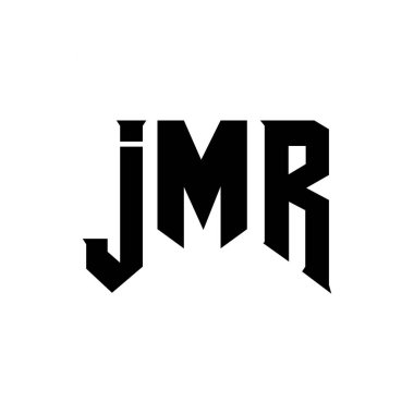 Teknoloji şirketi için JMR harf logosu tasarımı. JMR logo tasarımı siyah beyaz renk kombinasyonu. JMR logosu, JMR vektörü, JMR tasarımı, JMR simgesi, JMR alfabesi. JMR tipografi logosu tasarımı