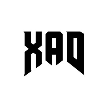 Teknoloji şirketi için XAD mektup logosu tasarımı. XAD logo tasarımı siyah ve beyaz renk kombinasyonu. XAD logosu, XAD vektörü, XAD tasarımı, XAD simgesi, XAD alfabesi. XAD tipografi logosu tasarımı