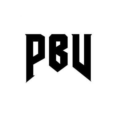 Teknoloji şirketi için PBV harf logosu tasarımı. PBV logo tasarımı siyah ve beyaz renk kombinasyonu. PBV logosu, PBV vektörü, PBV tasarımı, PBV simgesi, PBV alfabesi. PBV tipografi logosu tasarımı