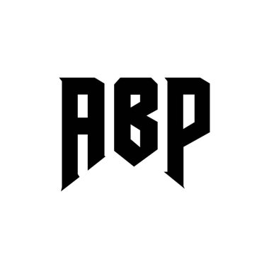 Teknoloji şirketi için ABP mektup logosu tasarımı. ABP logo tasarımı siyah ve beyaz renk kombinasyonu. ABP logosu, ABP vektörü, ABP tasarımı, ABP simgesi, ABP alfabesi. ABP tipografi logosu tasarımı.