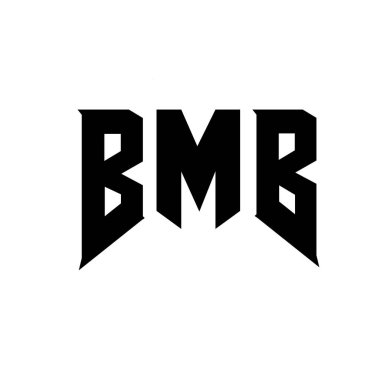 Teknoloji şirketi için BMB harf logosu tasarımı. BMB logosu siyah ve beyaz renk kombinasyonu tasarladı. BMB logosu, BMB vektörü, BMB tasarımı, BMB simgesi, BMB alfabesi. BMB tipografi logosu tasarımı.