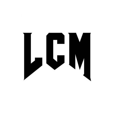 Teknoloji şirketi için LCM mektup logosu tasarımı. LCM logo tasarımı siyah ve beyaz renk kombinasyonu. LCM logosu, LCM vektörü, LCM tasarımı, LCM simgesi, LCM alfabesi. LCM tipografi logosu tasarımı