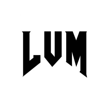 Teknoloji şirketi için LVM harf logosu tasarımı. LVM logo tasarımı siyah ve beyaz renk kombinasyonu. LVM logosu, LVM vektörü, LVM tasarımı, LVM simgesi, LVM alfabesi. LVM tipografi logosu tasarımı