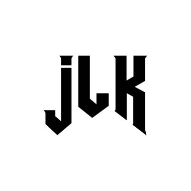 Teknoloji şirketi için JLK mektup logosu tasarımı. JLK logo tasarımı siyah ve beyaz renk kombinasyonu. JLK logosu, JLK vektörü, JLK tasarımı, JLK simgesi, JLK alfabesi. JLK tipografi logosu tasarımı