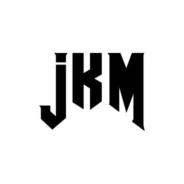 Teknoloji şirketi için JKM mektup logosu tasarımı. JKM logo tasarımı siyah ve beyaz renk kombinasyonu. JKM logosu, JKM vektörü, JKM tasarımı, JKM simgesi, JKM alfabesi. JKM tipografi logosu tasarımı