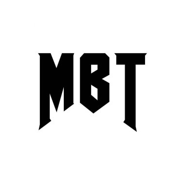 Teknoloji şirketi için MBT harf logosu tasarımı. MBT logo tasarımı siyah ve beyaz renk kombinasyonu. MBT logosu, MBT vektörü, MBT dizaynı, MBT simgesi, MBT alfabesi. MBT tipografi logosu tasarımı