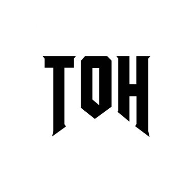 Teknoloji şirketi için TOH mektup logosu tasarımı. TOH logosu siyah ve beyaz renk kombinasyonu tasarladı. TOH logosu, TOH vektörü, TOH dizaynı, TOH simgesi, TOH alfabesi. TOH tipografi logo tasarımı