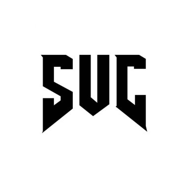 SUC letter logo design for technology company. SUC logo design black and white color combination. SUC logo, SUC vector, SUC design, SUC icon, SUC alphabet. SUC typography logo design clipart