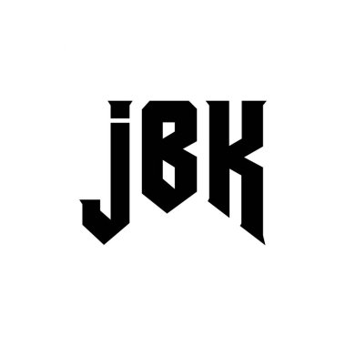 Teknoloji şirketi için JBK mektup logosu tasarımı. JBK logo tasarımı siyah ve beyaz renk kombinasyonu. JBK logosu, JBK vektörü, JBK tasarımı, JBK simgesi, JBK alfabesi. JBK tipografi logosu tasarımı