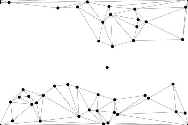 Bağlı Noktalar ve Çizgiler Çokgen Teknoloji Yapısı ile Soyut Geometrik Ağ Ağı Ağı Arkaplanı