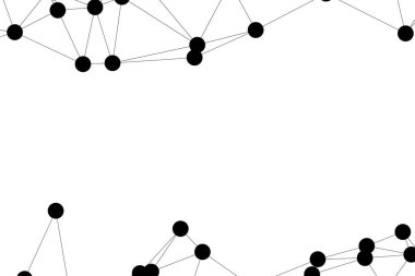 Bağlı Noktalar ve Çizgiler Çokgen Teknoloji Yapısı ile Soyut Geometrik Ağ Ağı Ağı Arkaplanı