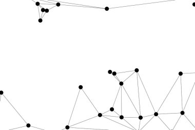 Bağlı Noktalar ve Çizgiler Çokgen Teknoloji Yapısı ile Soyut Geometrik Ağ Ağı Ağı Arkaplanı