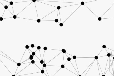 Bağlı Noktalar ve Çizgiler Çokgen Teknoloji Yapısı ile Soyut Geometrik Ağ Ağı Ağı Arkaplanı