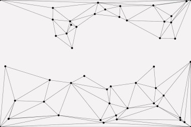 Bağlı Noktalar ve Çizgiler Çokgen Teknoloji Yapısı ile Soyut Geometrik Ağ Ağı Ağı Arkaplanı