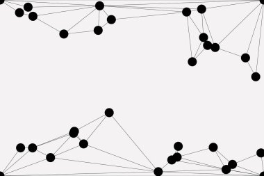Bağlı Noktalar ve Çizgiler Çokgen Teknoloji Yapısı ile Soyut Geometrik Ağ Ağı Ağı Arkaplanı