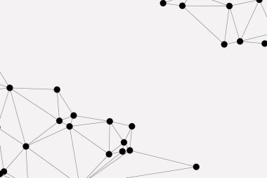 Bağlı Noktalar ve Çizgiler Çokgen Teknoloji Yapısı ile Soyut Geometrik Ağ Ağı Ağı Arkaplanı